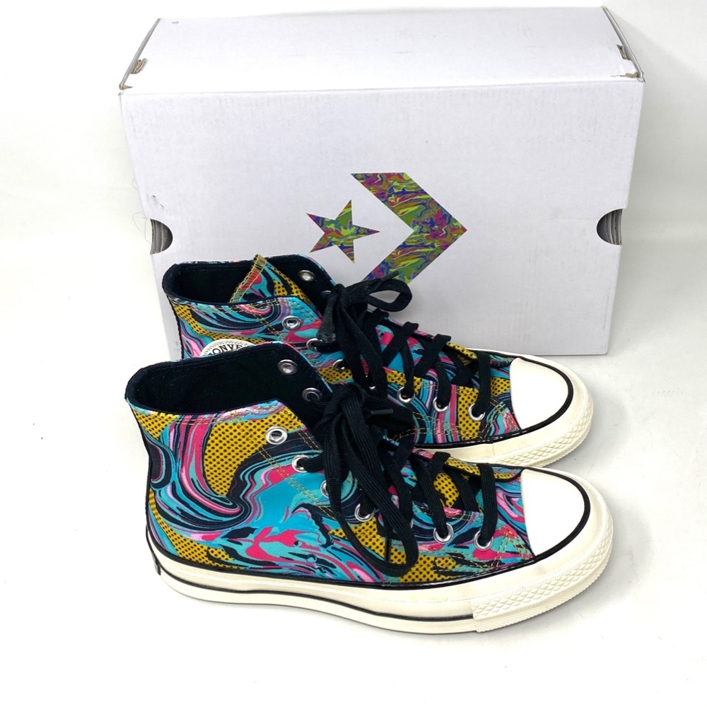 Converse CHUCK 70 Marbled All Star High Top Multicolor Canvas Women Size A00421C - Picture 5 of 10